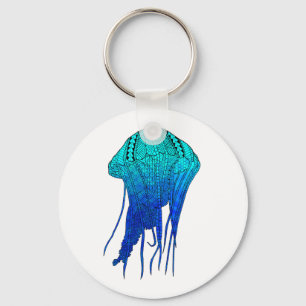 Tribal Jellyfish Keychain