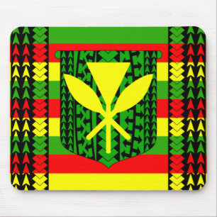 Tribal Kanaka Maoli Flag Mouse Pad