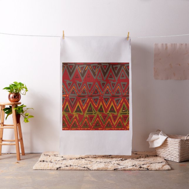 Tribal Kilim Custom Fabric Design (In Situ)