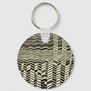 Tribal Kuba Designs Keychain