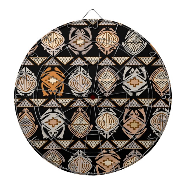 Tribal Leap Frogs Dartboard (Front)