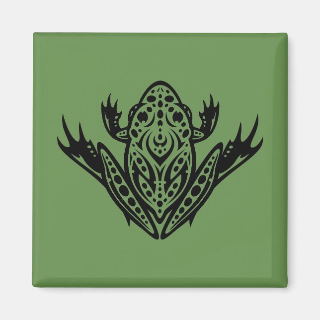 Tribal Leopard Frog Magnet (Front)