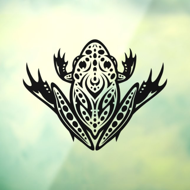 Tribal Leopard Frog Window Cling (Sheet 3)