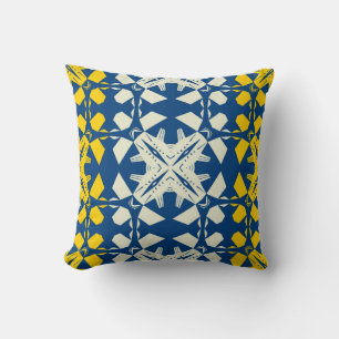 Tribal like asian feel seamless pattern, abstract  throw pillow