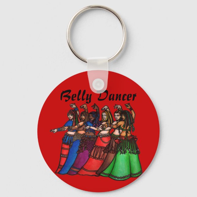 Tribal Line Belly Dancer Keychain (Front)