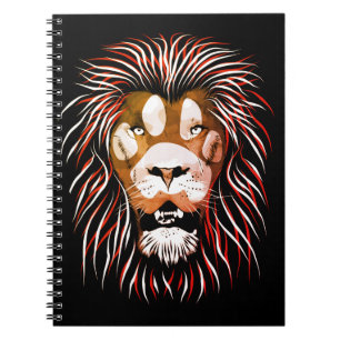 Tribal Lion Face Notebook