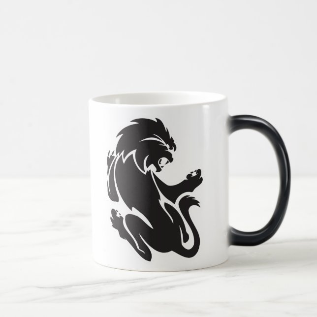 Tribal Lion Tattoo Design Magic Mug (Right)