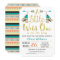 Tribal Little One Faux Gold Baby Shower Invitation
