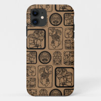 Tribal MAYA ancient mask pattern 1