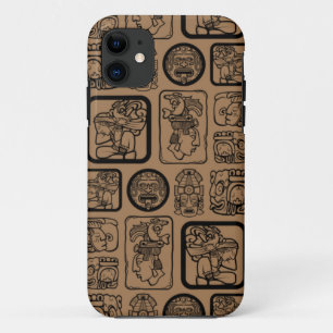 Tribal MAYA ancient mask pattern 1 iPhone 11 Case