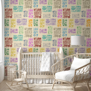 Tribal MAYA ancient mask pattern 4 Wallpaper