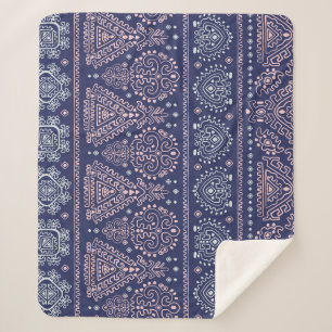 Tribal Mexican, ethnic seamless pattern. Sherpa Blanket