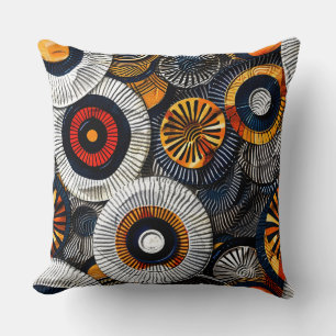 Tribal Mosaic Patterns Throw Pillow