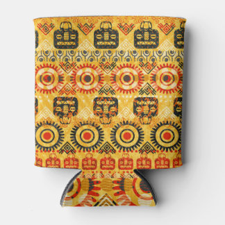 Tribal motifs: seamless ethnic pattern. can cooler