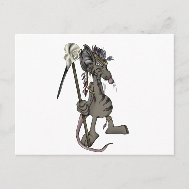 Tribal Mouse Postcard (Front)
