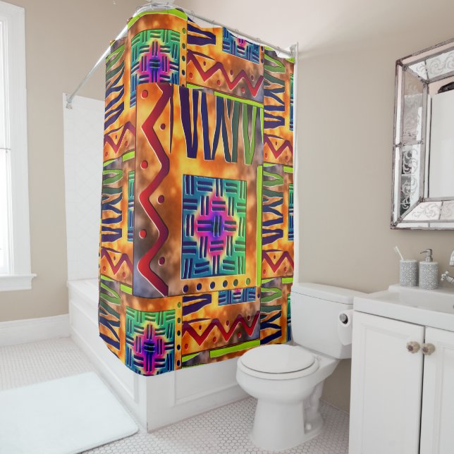 Tribal Mud Cloth Print (In Situ)