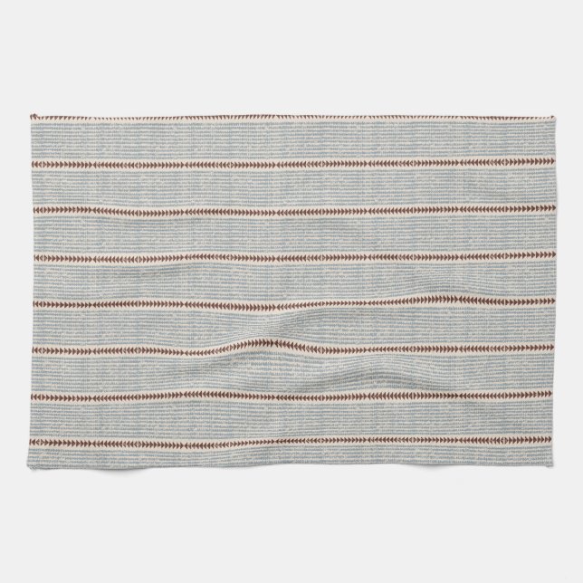 Tribal mudcloth geometric pattern ethnic bohemian  kitchen towel (Horizontal)