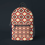 Tribal Native Southwestern Diamond Pattern  Printed Backpack<br><div class="desc">Tribal Native Southwestern Diamond Pattern.  Enjoy!</div>
