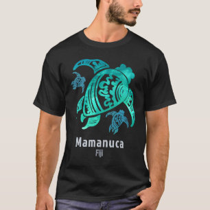 Tribal Ocean Blue Fiji Mamanuca Sea Turtle T-Shirt