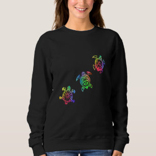 Tribal Ocean Creature Animal Lover Gift Colourful Sweatshirt