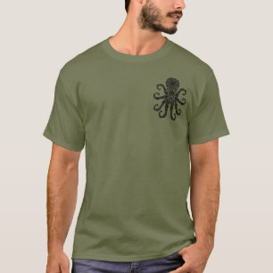 Tribal Octopus Front/Back T-Shirt