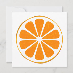 tribal oranges invitation
