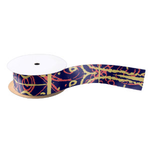 Tribal Ornate Pattern Satin Ribbon