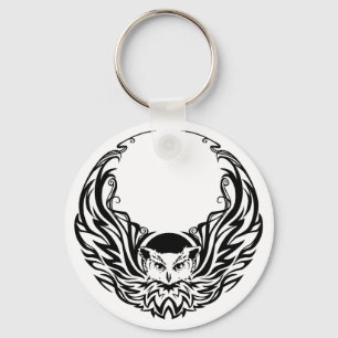 Tribal Owl Keychain