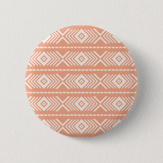 Tribal pattern 2 inch round button (Front)