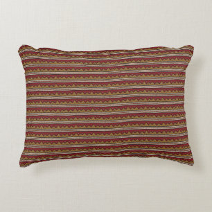 Tribal pattern accent pillow