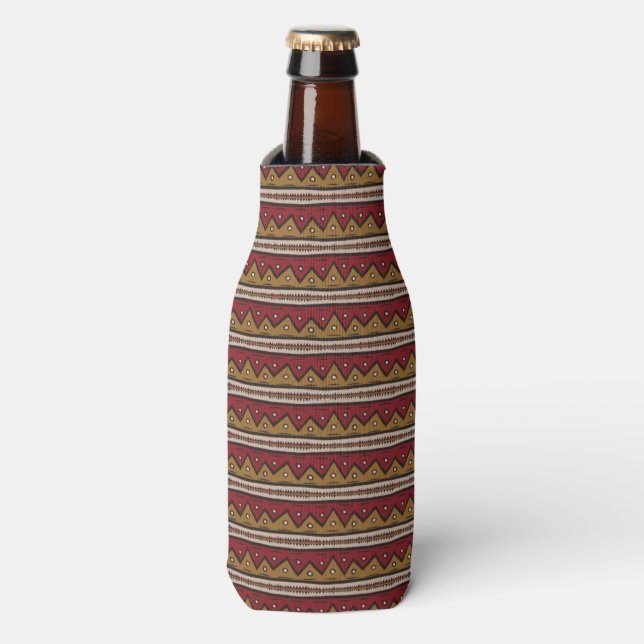 Tribal pattern bottle cooler (Bottle Front)