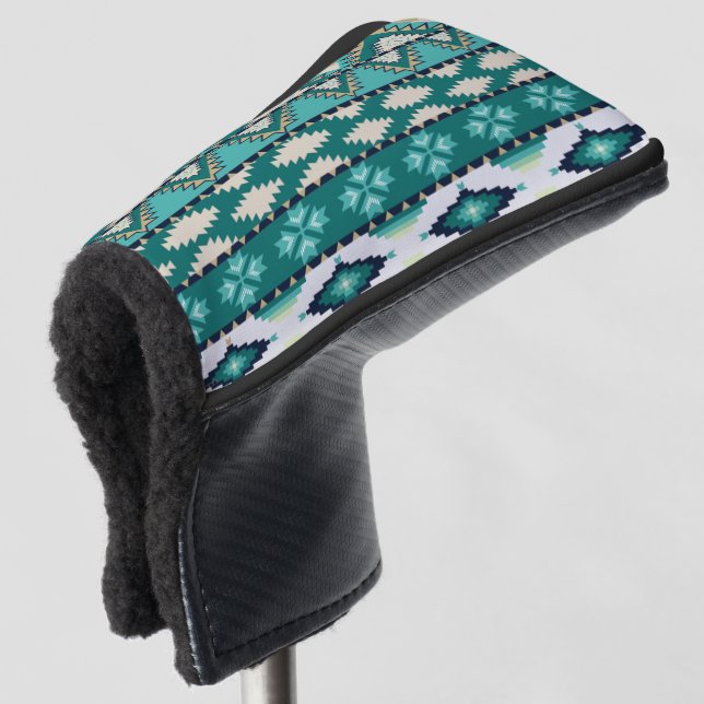 Tribal Pattern Golf Head Cover (3/4 Front)