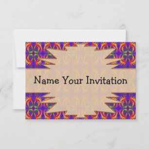 Tribal Pattern Invitation