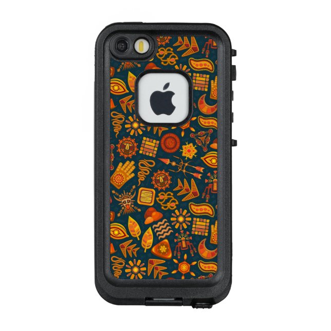 Tribal Pattern LifeProof iPhone Case (Back)