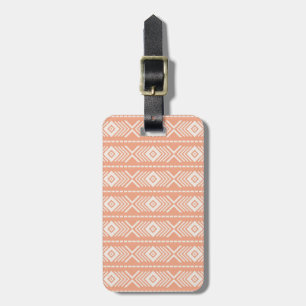 Tribal pattern luggage tag