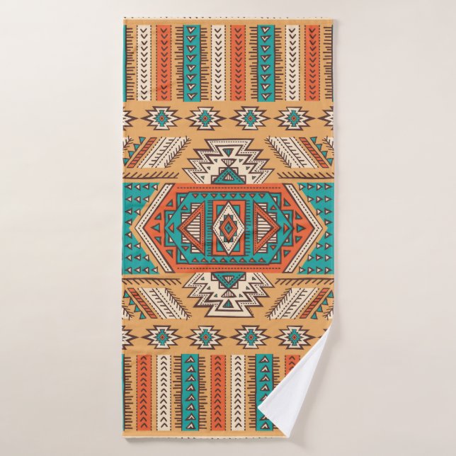 Tribal pattern, perfect for decor. bath towel (Bath Towel)
