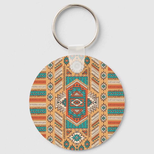 Tribal pattern, perfect for decor. keychain (Front)