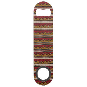 Tribal pattern speed bottle opener