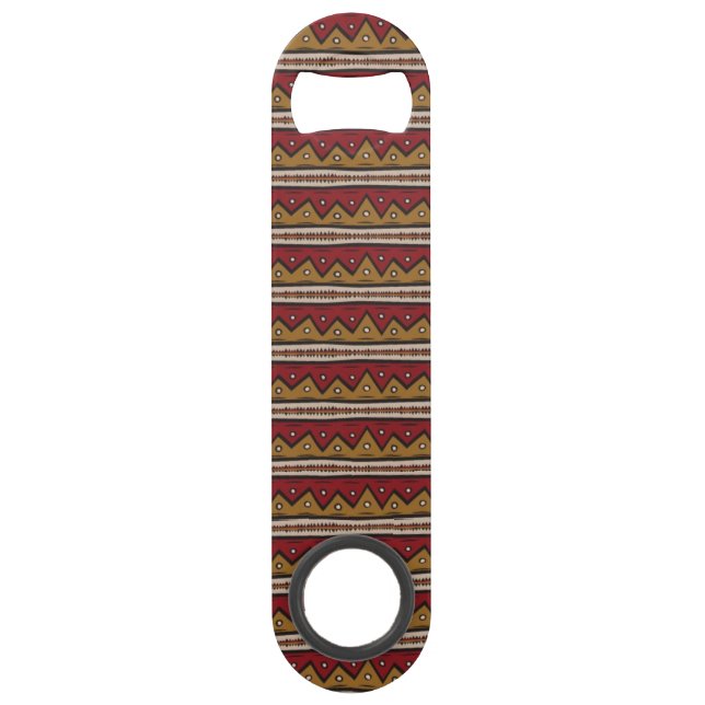 Tribal pattern speed bottle opener (Front)