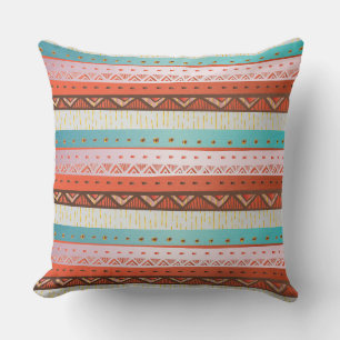 Tribal Pattern Throw Pillow
