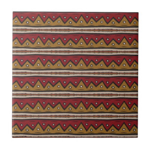 Tribal pattern tile
