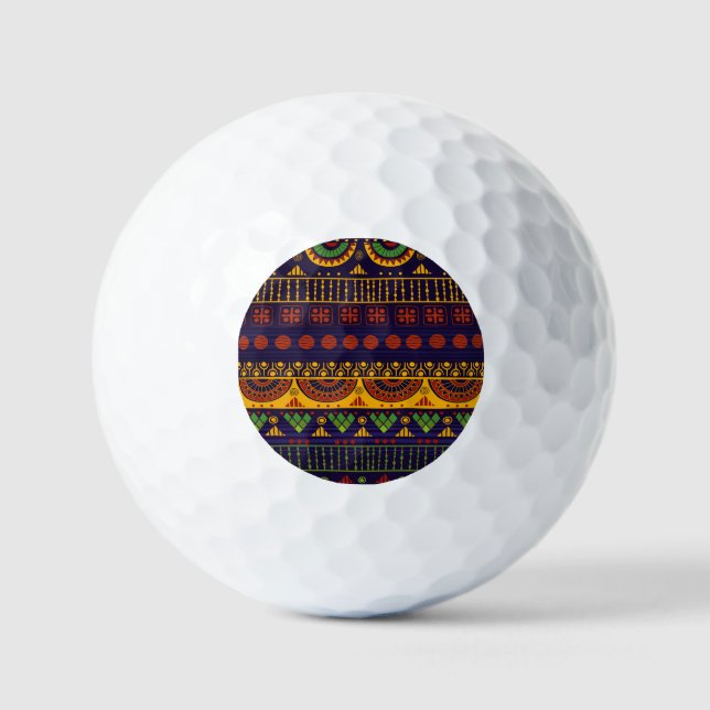 Tribal pattern, versatile for various uses. golf balls (Front)