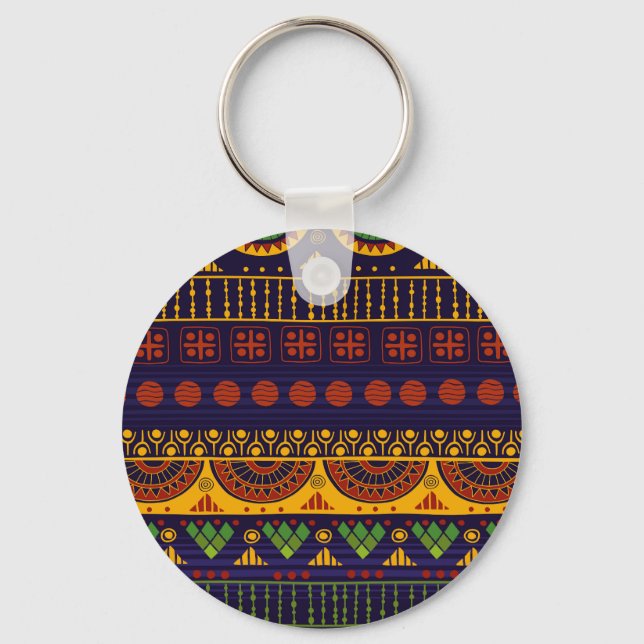 Tribal pattern, versatile for various uses. keychain (Front)