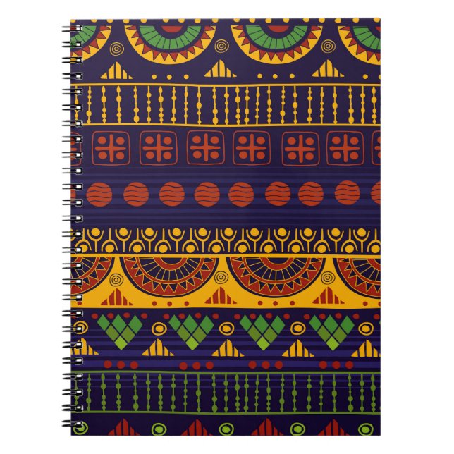 Tribal pattern, versatile for various uses. notebook (Front)