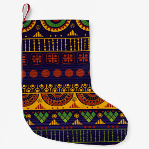 Tribal pattern, versatile for various uses. small christmas stocking
