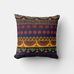 Tribal pattern, versatile for various uses. throw pillow