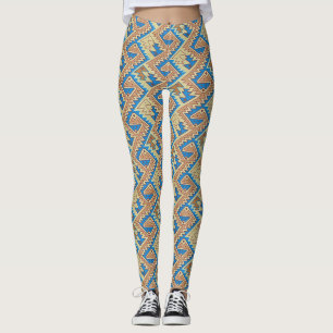 Tribal Peru Geometric Peruvian Pretty Pattern Leggings