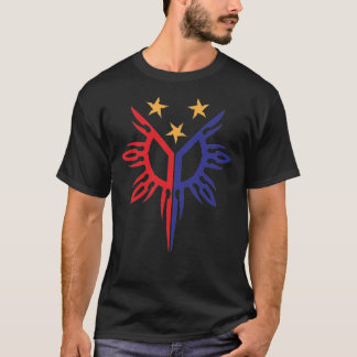 Tribal Philippines Filipino Sun and Stars Flag Ess T-Shirt