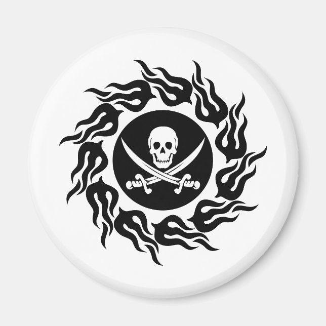 Tribal Pirate Magnet (Front)