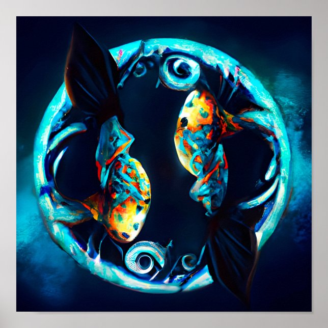 Tribal Pisces Poster (Front)